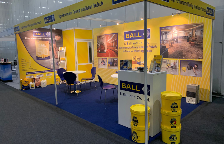 F. Ball to showcase its flooring installation products at Cruise Ship Interiors Expo Europe