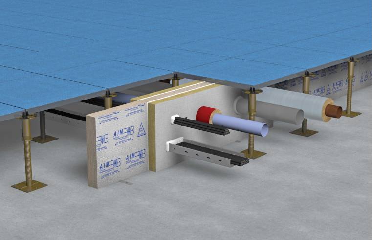 AIM Raised Access Floor Barrier System Facilitates Services AIM Raised Access Floor Barrier System Facilitates Services