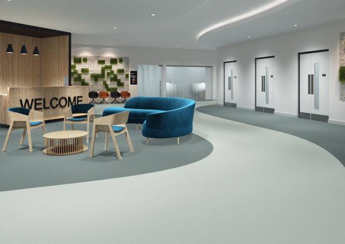 New Geotone QuickLay PUR Flooring Collection from Polyflor New Geotone QuickLay PUR Flooring Collection from Polyflor